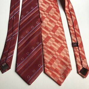 2 Lancel Paris all silk Ties Made in France 🇫🇷